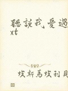 听说我爱过你txt