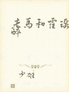 老马和霍瑶瑶喝醉