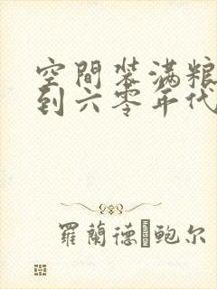 空间装满粮食回到六零年代