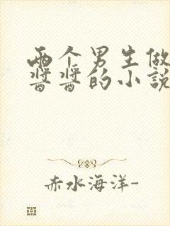 两个男生做酿酿酱酱的小说