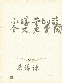 小瞎子by苏软全文免费阅读