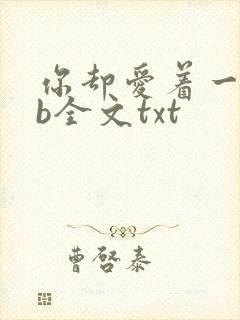 你却爱着一个sb全文txt