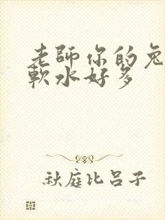 老师你的兔子好软水好多
