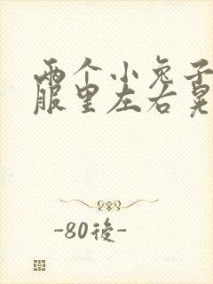 两个小兔子在衣服里左右晃