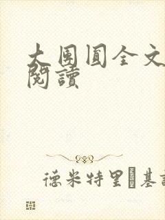 大团圆全文完整阅读