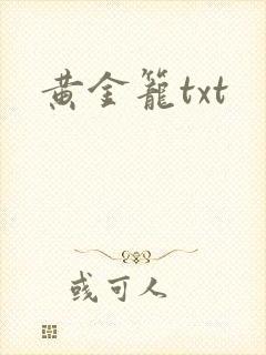 黄金笼txt
