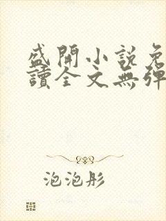 盛开小说免费阅读全文无弹窗