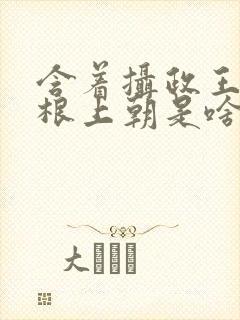 含着摄政王的紫根上朝是啥小说