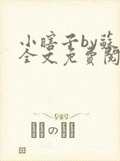 小瞎子by苏软全文免费阅读