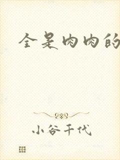 全是肉肉的小说