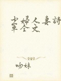 少妇人妻诗雨小军全文