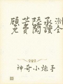 顾芒陆承洲小说免费阅读全文免费阅读下载