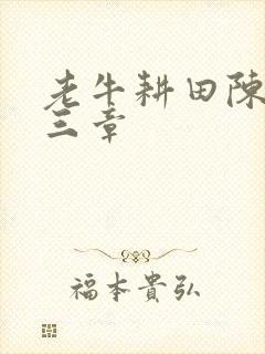 老牛耕田陈雪第三章