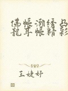 佛帐潮绣凸浮双龙耳帐精彩片段