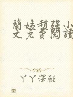 兰姨赵强小说全文免费阅读