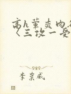 高h荤爽肉欲文〈三攻一受〉视频