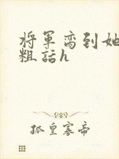 将军脔到她哭h粗话h