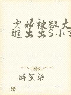 少妇被粗大猛进进出出S小说