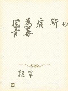 因为痛 所以叫青春