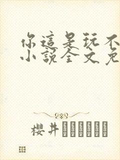 你这是玩不起呀小说全文免费阅读