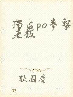 独占po拳击馆老板