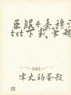 臣服4秦穆沈流txt下载笔趣阁