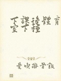 下课后体育器材室下种