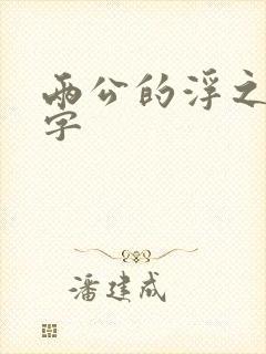 两公的浮之手中字