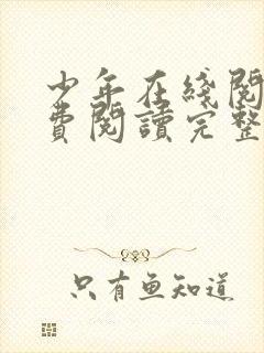 少年在线阅读免费阅读完整版