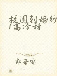 校园到婚纱1V1高冷甜