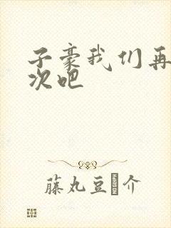 子豪我们再做一次吧