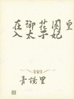 在御花园皇上进入太子妃