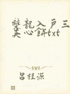 双龙入户三人行夹心饼txt