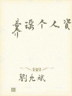 童瑶个人资料简介