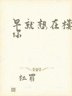 早就想在楼梯要你