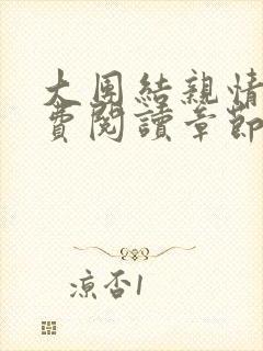 大团结亲情会免费阅读章节