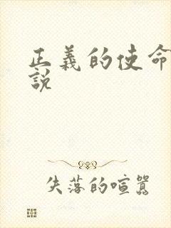 正义的使命 小说