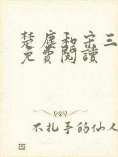 楚尘和宋三小姐免费阅读