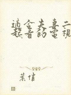 适合夫妻二人一起看的电视剧