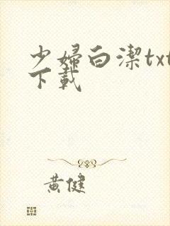 少妇白洁txt下载