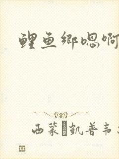 鲤鱼乡嗯啊