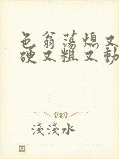 色翁荡熄又大又硬又粗又动态图