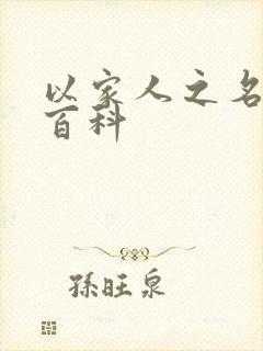 以家人之名百度百科