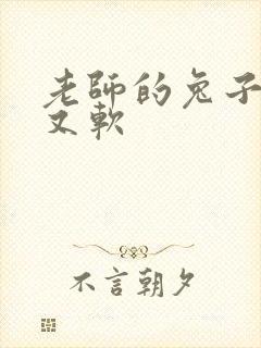 老师的兔子又大又软