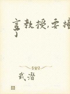 言教授,要撞坏了