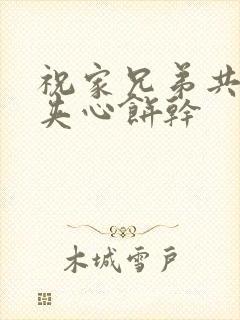 祝家兄弟共享后夹心饼干