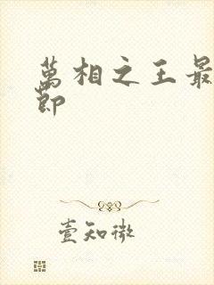 万相之王最新章节