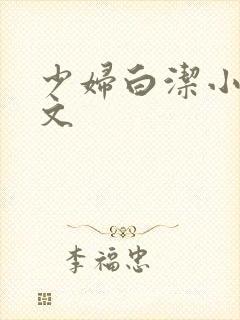 少妇白洁小说全文