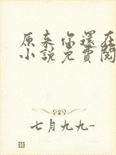 原来你还在这里小说免费阅读