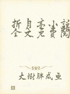 折月亮小说在线全文免费阅读